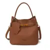 El Bolso Cubo de Moda de Este Año 2025 Bolso de Mano Nuevo de Invierno con Patrón de Lichi, Bolso Cruzado Vintage Madre e Hija para Mujer