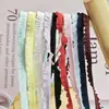 Falda Borde de Encaje Floral Pequeño Elástico Fruncido de 0.6 cm Bordes de Zapatos Sombreros Calcetines Ropa Puños Accesorios Manualidades Otros