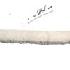 Venta al por mayor de fábrica pelo de conejo 0,6 cm tira de pelo de conejo pelo de conejo materiales crudos tejidos DIY sombrero de león beige pelo