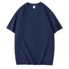 Camiseta Solta Algodão Pesado 2025 Versão Europeia Transfronteiriça Tendência da Moda t