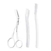 Set de Moldeador de Cejas Blanco Artefacto para Dar Forma a las Cejas Principiante Cuchilla de Cejas Macro Tipo de Seguridad Adecuado para Principiantes Exclusivo para Mujeres