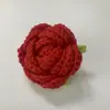 Flores Artificiales de Rosa Tejidas a Mano, Puntas de Flor Simuladas, Flores de Hilo, Día de San Valentín, Día de San Valentín Chino, Ramo para el Día del Maestro, Simulación de Alta Calidad