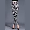 Leggings finos de primavera y otoño de porcelana azul y blanca con flores de diamante, ajuste suave y ceñido, pantalones pitillo, venta al por mayor de comercio exterior, superventas