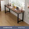 Mesa de Escritório Estudante Uso Doméstico Canto Arredondado Mesa Longa Contra a Parede Sobre a Cama Simples Quarto de Aluguel Mesa de Computador de Camada Dupla