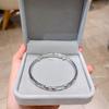 Pulseira feminina Sunlight Weilan banhada a prata 925, estampada, sólida, simples, jovem, joia de prata para estudantes