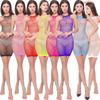 Europa y los Estados Unidos comercio exterior de gran tamaño ropa interior sexy una generación de pijamas sexys de encaje tentación tirantes camisón de verano w081