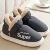 Botas de nieve de invierno para mujer, gruesas, impermeables, con suela gruesa, forradas de felpa para abrigar, zapatos de algodón para uso en interiores