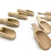 Cuchara de Madera Maciza Cuchara de Haya Cuchara para Sales de Baño Cuchara Pequeña de Madera Cuchara Medidora de Madera para Polvos Medicinales Cuchara de Madera Cuchara para Café y Té
