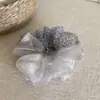 Scrunchie de Malha com Estampa de Leopardo Estilo Coreano Presilha de Cabelo Nova Faixa de Cabelo Presilha Banana Elástico de Cabelo Corda para Rabo de Cavalo Ornamento de Cabelo