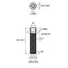 Tornillo de cabeza hexagonal de acero inoxidable 304 con extremo plano y cabeza plana DIN913, tornillo sin cabeza, M3-M10