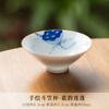 Porcelana Branca pintada à mão Kung Fu Tea Set Xícara de chá pequena Sala de estar Doméstico Cerâmica Bucket Cup Copo de degustação fino Copo Chinês Personal
