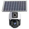 Cámara inteligente de monitoreo de alta definición para exteriores, impermeable, alimentada por energía solar, 4G, datos sin recarga, con control remoto desde teléfono móvil y rotación de 360 grados