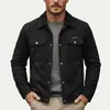 Chaqueta 3D Transfronteriza de Amazon para Hombre Otoño 2026, Nueva de Moda Casual de Corte Holgado con Cuello de Solapa, Gamuza Flocada