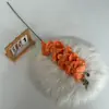 Floristería de Simulación de Boda Naranja Material de Flores Naranja Naranja Tema Arreglo de Lugar de Boda Hotel Arreglo de Flores de Plástico