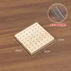 Placa Moldadora de Peças de Flor de Crochê para Tricô Artesanal Boneca Moldadora Xadrez da Vovó Painel Perfurado para Argila