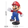 Enfeites de Bolo do Mario Sólidos Pesados Vermelhos Super Mario Modelo de Mão Brinquedo Boneca Artesanato Confeitaria