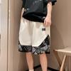 Shorts com Pontos de Flor de Castanha Casal Retos Largos Shorts Esportivos Calças de Moletom Casuais Meio Casuais Shorts Spot Outros