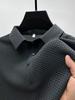 Verão 2025 nova camisa polo camiseta masculina business casual gola polo camiseta jaqueta flor osso uma geração de cabelo