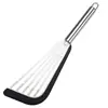 Juego de Espátulas de Silicona Mango de Roble Primavera Espátula para Pescado Frito Espátula para Huevos Fritos Espátula para Bistec Frito Espátula de Silicona Utensilios de Cocina