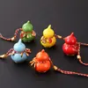 Adornos de Cerámica para Mascotas de Té de Calabaza de la Paz, Juguetes para Té, Adornos para Coche, Bolsos, Colgantes Pequeños, Adornos de Joyería de la Fortuna, Regalos