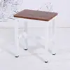 Bancos de Taller, Bancos de Operación de Fábrica, Bancos de Trabajo, Taburetes Cuadrados Pequeños de Acero y Madera, Bancos de Hierro para Comida Rápida, Bancos Metálicos de Entrenamiento