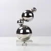 Escultura Abstrata Simples de Luxo Leve com Pontos de Bola Empilhados Modelo para Sala de Vendas de Escritório Decoração de Pousada Decorações de Arte