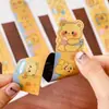 Marcador Magnético de Oso de Natillas de Dibujos Animados Regla Creativa Plegable Regla de Pintura Estudiante Lindo Papelería Marcador Regla