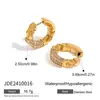 Pendientes de Acero Inoxidable Jieding Set de Pendientes de Diamante Blanco Joyería para Mujeres 2026 Año Nuevo Pendientes de Fuegos Artificiales Rojos