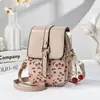 Bolso Pequeño para Mujer 2025 Nuevo Moda Tendencia Bolso para Mujer Ins Celebridad de Internet Versátil Bolso Cruzado al Hombro Estampado Teléfono Móvil Bolso Pequeño