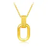 Colar de Ouro Shuibei Shenzhen Pingente da Fortuna em Ouro Puro 999 Conjunto de Corrente de Ouro Duro 3D Atração de Clientes para a Indústria da Beleza Edição para Transmissão ao Vivo