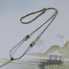 Cordão para Pingente de Jade de Hotan, Colar Puramente Tecido à Mão, Corda Simples para Pingente