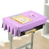 Pano de Mesa para Alunos do Ensino Fundamental e Médio Antiderrapante e Resistente ao Desgaste Capa de Mesa para Sala de Aula Escolar Atacado Roxo Claro 60*40cm Estilo Aberto