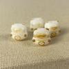 Jade Branco Bodhi Esculpido Carvão Queimado Garra de Gato Contas Soltas Carvão Queimado Queijo Leão Acordado Bodhi Lótus Pulseira Acessórios para Joias DIY