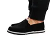 Envío directo Suela de neumático Suela negra Zapatos de tela Old Beijing Estilo hombre Transpirables Zapatos de trabajo Zapatos de tela negra Suela de neumático