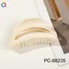 Qiyue 2026 Modelo Nuevo Pinza para el Cabello de PC con Pintura en Spray UV de Alta Gama, Pinza de Garra Grande para Recogido en la Parte Trasera de la Cabeza, Accesorio para el Cabello Tipo Pinza de Tiburón para Mujeres