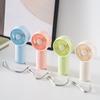 Mini No. Ventilador de Mano Portátil Mini a Batería Seca Ventilador Pequeño de Escritorio para Dormitorio Simple Viento Fuerte Regalo