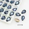 Dongzhou Cristal 8x12 Gota d'Água Pedrarias para Nail Art Super Brilhantes Coloridas Formato de Pera Corte de Alta Qualidade DIY Decorações para Unhas de Boneca
