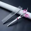 Conjunto Profissional de Tesouras para Banho e Tosquia de Animais para Gatos e Cachorros, Incluindo Tesouras Reta e Curva Desbastadoras, Suprimentos Transfronteiriços