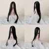 Peruca para boneca BJD, disponível em vários comprimentos (3, 4 e 6 polegadas), com múltiplas combinações de cores, franja longa e cabelo longo e liso; touca de peruca de alta qualidade