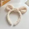 Xingdelu mesmo estilo orelhas de coelho headband Coreia do Sul Internet celebridade bonito cartoon boneca hairpin headband pelúcia rosto lavagem faixa de cabelo
