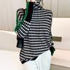 Suéter de Cuello Alto a Rayas para Mujer Suéter Holgado de Moda Suéter Básico de Punto Otoño e Invierno 2022 Nuevo Estilo Top de Moda para Mujer