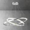Araña de sala de estar de lujo ligero minimalista italiano, luz principal circular creativa de diseñador Bauhaus de 6 piezas para el pasillo, aluminio, otros materiales no especificados