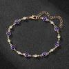 Joias da Moda Europeia e Americana Incrustadas com Pedras Preciosas, Novos Acessórios de Moda Personalizados, Pulseiras Coloridas de Cristal e Diamantes