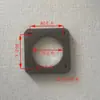Tubo de Escape/Silenciador de Tractor Monocilíndrico/Multicilíndrico/Vehículo Modificado Base de Chimenea Placa de Conexión de Brida