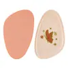 Almohadillas para el antepié con estampado de mariposas para tacones altos, Almohadillas blandas anti-desgaste y absorbentes de impactos para el antepié (media plantilla), Plantillas autoadhesivas de media talla
