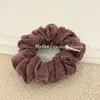 Goma para el pelo de terciopelo de color liso simple estilo coreano, coleta elegante retro versátil, cuerda para el pelo de cola de caballo, flor de pelo de moda trendy