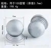 Tampão quadrado para poste de tubo de ferro forjado Tampa de bola base para tubo redondo de cerca Decoração de poste de cerca com tampa esférica
