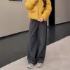 Pantalones a Cuadros de Bloques de Color Versátiles y Modernos Estilo Coreano para Mujer 2026 Principios de Otoño Nueva Moda Versátiles de Cintura Alta Casual de Pierna Ancha