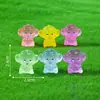 Novo produto transfronteiriço: figuras de filhote e hipopótamo que brilham no escuro, acessórios decorativos fofos para DIY, ornamentos para paisagens em miniatura e pequenas decorações de mesa