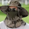 Sombrero de Sol Camuflado de Ala Ancha para Hombre de Verano, Plegable para Viajes al Aire Libre y Pesca